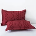 thumbnail image 4 of NC Twin Comforter Sets With 1 Pillow Sham, 2 Piece Soft Bedding Set, Burgundy, 4 of 6