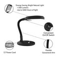 thumbnail image 3 of Lavish Home Natural Sunlight Desk Lamp with Adjustable Gooseneck (Black), 3 of 5