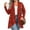 Red, variant on Women's Fall and Winter Fashion Casual Print Long Sleeve Mid-Length Cardigan Jacket, Christmas Theme for Holiday Season,Sky Blue,3XL