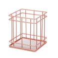 thumbnail image 1 of Portalápices de metal para escritorio, vaso para brochas de maquillaje, portalápices, organizador de oficina y hogar, oro rosa, 1 of 5