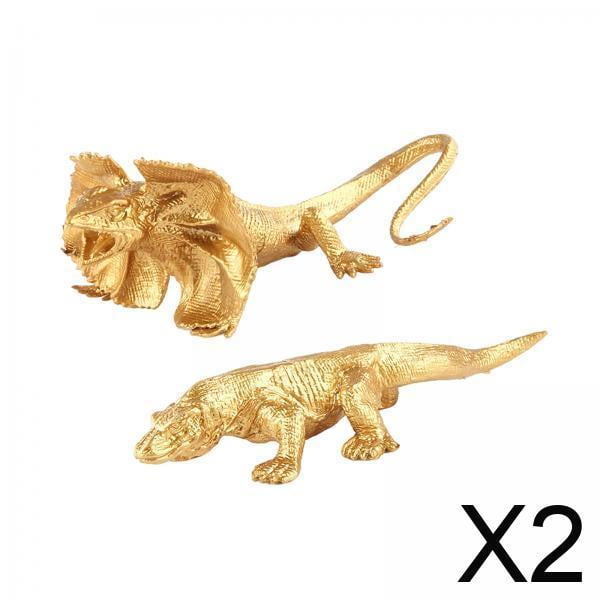 2 Figuras De Animales, Juguetes De Educación Temprana, Regalos Para Niños, 2 Uds. De Lagartos