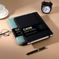 thumbnail image 2 of Graph Notebook 320 Pages 100 GSM Paper Graphing Grid Journal B5 Hardcover Leather Quad Ruled Notebooks for Engineering, Math, Work, Black, 2 of 7