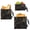 Black Gold Vein Marble, variant on Dailycode 3 Pack Reusable Ziploc Bags Leakproof Sandwich Snack Freezer Bags, Cartoon Cute Pandas Face