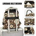 thumbnail image 3 of FORMRS Mini Backpack Purse for Women Travel Daypack Casual Shoulder Bag, Brown Floral, 3 of 7