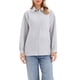 thumbnail image 1 of CAMISA DE BOTONES A RAYAS INSPIRADA EN CHIC PARA MUJERES, MANGA LARGA, BLUSAS CASUALES DE TRABAJO, TALLA XS, GRIS CLARO, 1 of 6