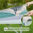 thumbnail image 6 of Elastic Bohemian Square Table Cover 36x36 Inch, Fitted Design for Card Tables, Wrinkle Resistant Fabric for Outdoor Use, 6 of 6