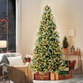 thumbnail image 4 of Soilhill 9ft Pre-Lit Christmas Tree w/750 LED Lights, 3750 Mixed PE/PVC Tips, Pinecone & Berries, 4 of 11