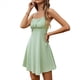 thumbnail image 2 of Vestido Mini Plisado con Tirantes Finos y Corsé para Mujer, Corte en A, Entallado y Acampanado. Verde XL, 2 of 10