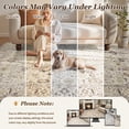 thumbnail image 5 of SIXHOME 8'x10' Area Rugs for Living Room Rugs for Bedroom Vintage Soft Floral Area Rug Washable Botanical Printed Carpet Non Slip Oriental Rug for Dining Room and Farmhouse Home Decor Beige, 5 of 6