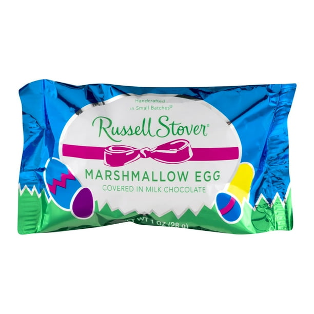Russell Stover Marshmallow Egg Covered in Milk Chocolate, 1 Oz