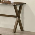 thumbnail image 5 of Furniture of America Bradden Transitional Solid Wood Console Table in Walnut, 5 of 6