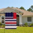 thumbnail image 2 of Amhnf Patriotic American Flag Pattern Linen Garden Flag For Home Outdoor Garden Yard Decor 12x18 inch, 2 of 5