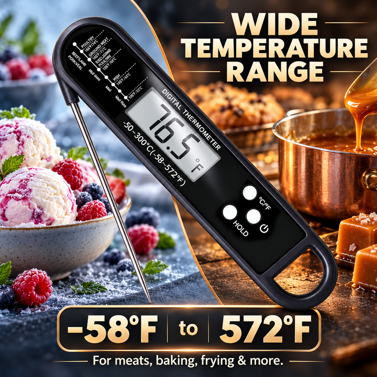 Alifecxwwy Digital Meat Thermometer, Black photo 6
