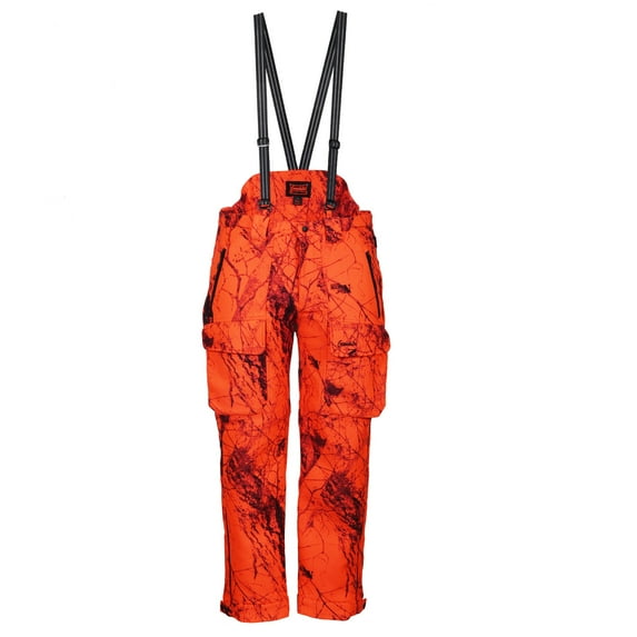 Gamehide Pant Whitetail Deer Hunting Fleece Lined Orange Camo - XL