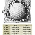 thumbnail image 3 of Golf Blanket for Women Men, Cool Golf Sports Themed Design Printed Throw Blankets for Teens Adults Lap, Couch Bed, Warm Soft Cozy Blanket, 60"x 80", 3 of 6
