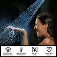 thumbnail image 4 of LED Shower Head 7 Color Light Automatically Changing LED Showerhead 6 inches LED Rainfall Shower Head Romantic LED Light Shower Head No Batteries No Wire Needed for Bathroom, 4 of 11