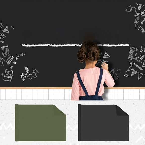 Nsxcdh Seasonal Blackboard Wall Sticker Removable Kids Drawing Board Reusable Office Training Blackboard