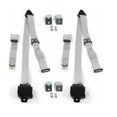 thumbnail image 1 of Airplane 3 Point Gray Retractable Bucket Seat Belt Kit with Bracketry & 2 Belts for 1962-1965 Chevy II, 1 of 1