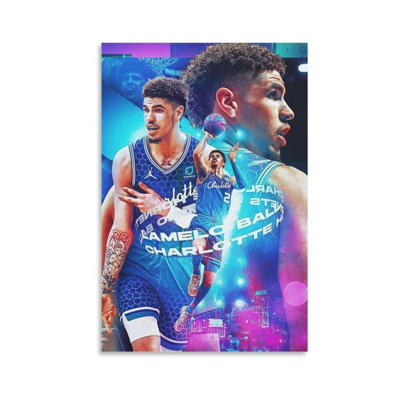 LaMelo Basketball Ball Poster Decorative Painting Canvas Wall Posters and Art Picture Print Modern Family Bedroom Decor Posters