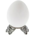 thumbnail image 2 of Bard's Pewter Egg Stand/Holder, Butterflies, 0.875" Diameter (Fits Hen Sized Eggs), Pack of 2, 2 of 4