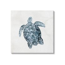 Stupell Industries Sea Turtle Beach Portrait Graphic Art Gallery Wrapped Canvas Print Wall Art, Design by Kim Allen