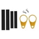 thumbnail image 1 of 1 Pair Universal Aluminum Brake Line Clamps for Motorcycle ATV Modification (Gold), 1 of 5