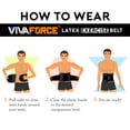 thumbnail image 3 of Viva Force Latex Adjustable Double Strap Exercise Belt for Men, Fat Trimmer Abs Toner Lumbar Support, Black, Medium, 3 of 4