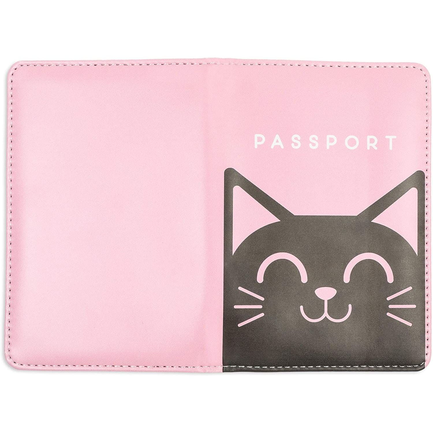 UNICEU Fashion Travel Passport Holder Pouch Cover Case Wallets Cute Animal Owl Printed for Women