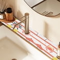 thumbnail image 2 of Yayeee Faucet Mat for Kitchen Sink 14.7" Diatomite Long Splash Guard Pad, Striped Crab, 2 of 7
