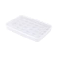 thumbnail image 3 of Caja de almacenamiento de huevos con tapa sellada, a prueba de polvo, práctica bandeja organizadora para huevos, para viajes, camping, armario, cocina, 3 of 9