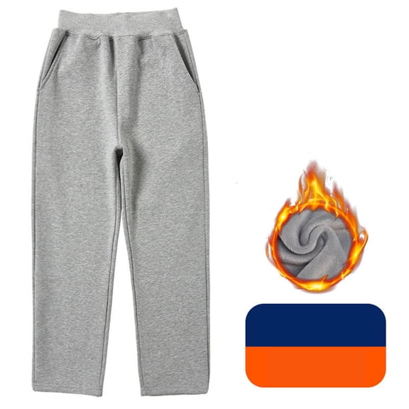 Kids Wide Leg Sports Pants, Solid Color Stretch Waistband Sweatpants for Boys and Girls, Spring Fall School Uniform Pants, Casual Elastic Waist Joggers for Children Grey 120