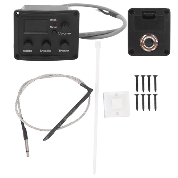 Ukulele Pickup EQ Tuner with LED Display Electric Box 3 Segment Equalizer Musical,Pickup Eq Tuner