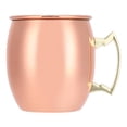 thumbnail image 1 of Taza de Mula, Taza de Mula de Acero Inoxidable de 550 ml, Taza de Leche de café de Cerveza de cóctel Pulido Espejo Accesorios de Barra de Fiesta en casa, 3,4x3,9 Pulgadas, 1 of 14