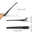 thumbnail image 2 of Unique Bargains 2pcs Black 4.06''x0.43''x0.79'' Duckbill Clip Hair Claws No Crease Hair Clip  Nonslip for Girls Women, 2 of 7