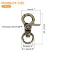 thumbnail image 2 of Uxcell 5 Pack Swivel Lanyard Snap Hook, Zinc Alloy Trigger Snap Hooks, Bronze, 2 of 6