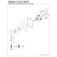 thumbnail image 3 of Kingston Brass KS4047KPS Verona Single-Handle Six-Way Diverter Valve with Square Trim Kit, Brushed Brass, 3 of 4