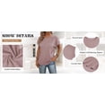 thumbnail image 6 of TEMOFON Women Tops Summer Crew Neck Blouse Fashion Short Sleeve Tee Eyelet Dressy Casual Blouses for Womens Clothes Tee Shirts Tunic Tops, 6 of 7