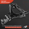 thumbnail image 3 of A-Premium Front Right Lower Control Arm, with Ball Joint & Bushing, Compatible with Chevrolet Trailblazer 2008-2009, GMC Envoy 2008-2009, Isuzu Ascender 2008, Saab 9-7x 2008-2009, Replace # K621315, 3 of 9