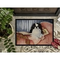 thumbnail image 3 of Japanese Chin Reading in Bed Door Mat, 3 of 4