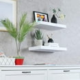 Welland 12" Deep White Floating Shelves 2 Pack, Wall Shelf Display