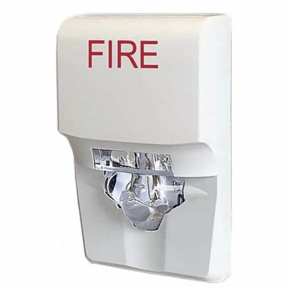 Kidde EG1VWF Genesis EG1 Series LED Strobe, Selectable Candela, White, "FIRE" Red Marking, (EG1F-VM Replacement)