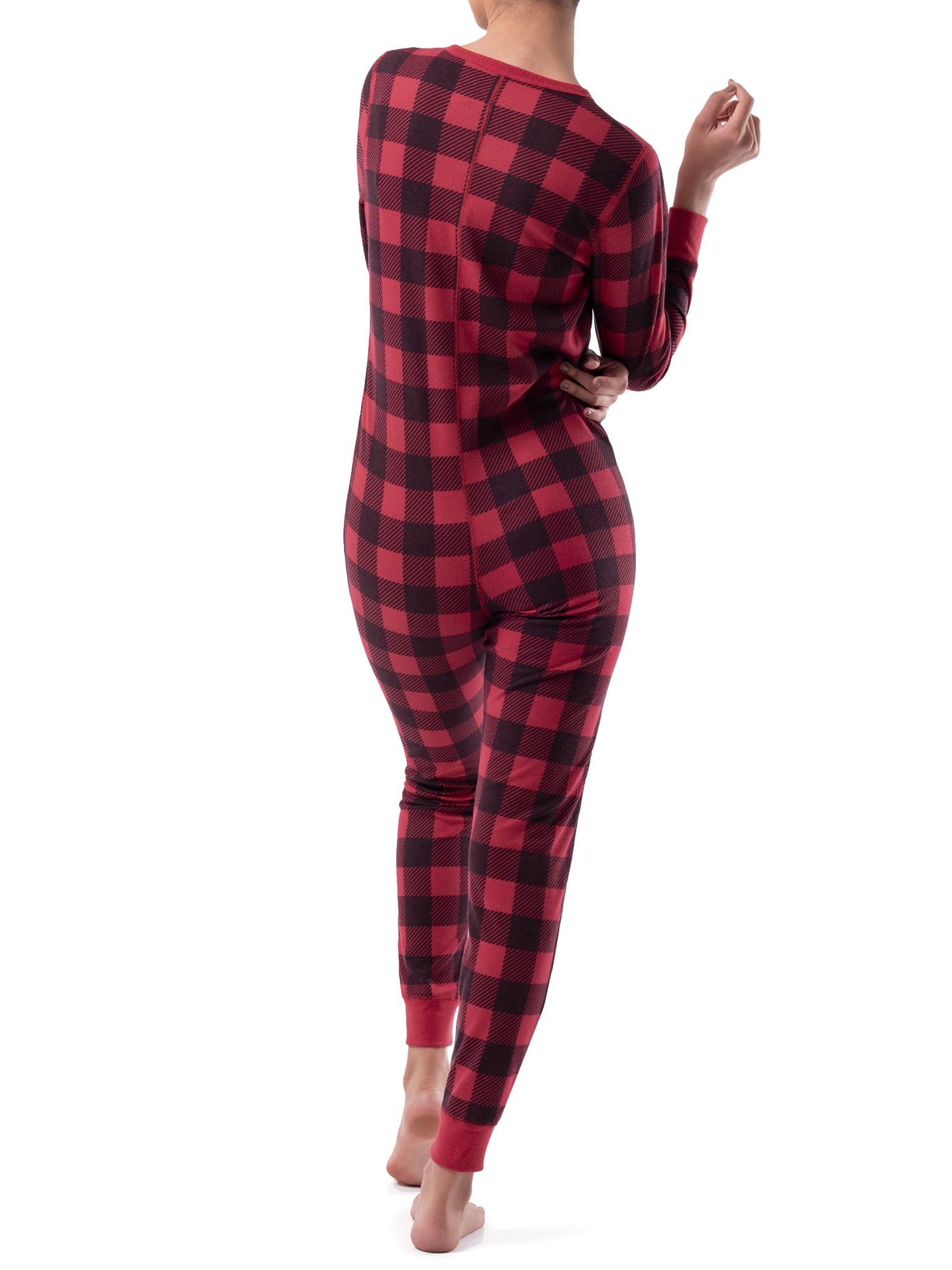 Fruit of the Loom Women's and Women's Plus Long Underwear Waffle Thermal Union Suit