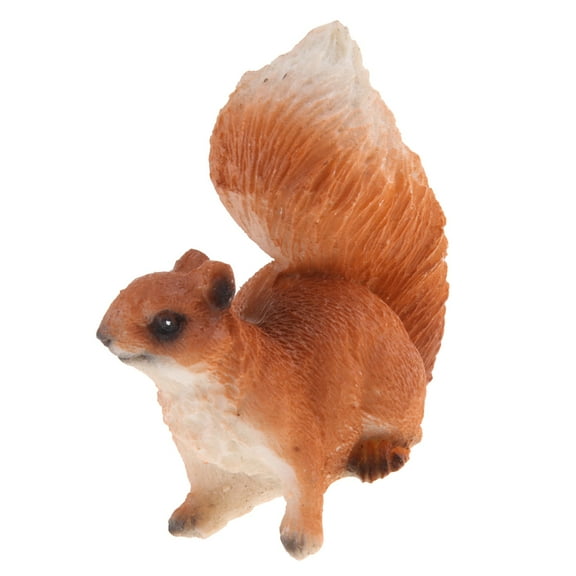 Garden Squirrel Statues - Resin Animal Figurine for indoor and outdoor Lawn Decor for Flower Bed, Fairy Garden, Backyards and More Lying
