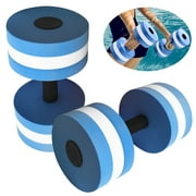 1 Pair EVA Foam Aquatic Exercise Dumbbells for Water Aerobics
