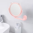 thumbnail image 4 of Espejo Cosmético, Espejo De Montaje En Pared, Junta Esférica, Diámetro De 16,5 Cm, ​​Instalación De Orificio Impermeable, Forma De Gato Para Baño, 4 of 8