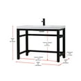 thumbnail image 4 of Elegant Kitchen and Bath 42 inch ADA compliant Single bathroom metal vanity in black, 4 of 7