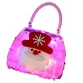 thumbnail image 6 of ievspot  Christmas Handbag Faux Pearl Strap Glowing Festive Children Gift Bag for Merry Christmas Holiday Decoration, 6 of 8