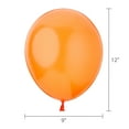 thumbnail image 2 of 12" Orange Latex Balloons, 15 Pieces, by Way To Celebrate, 2 of 5