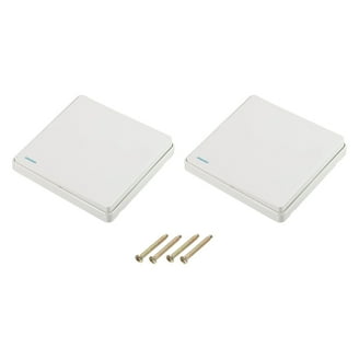 White Self-Contained Toggle Light Switch With Plate For Mobile Homes, Campers, RVs