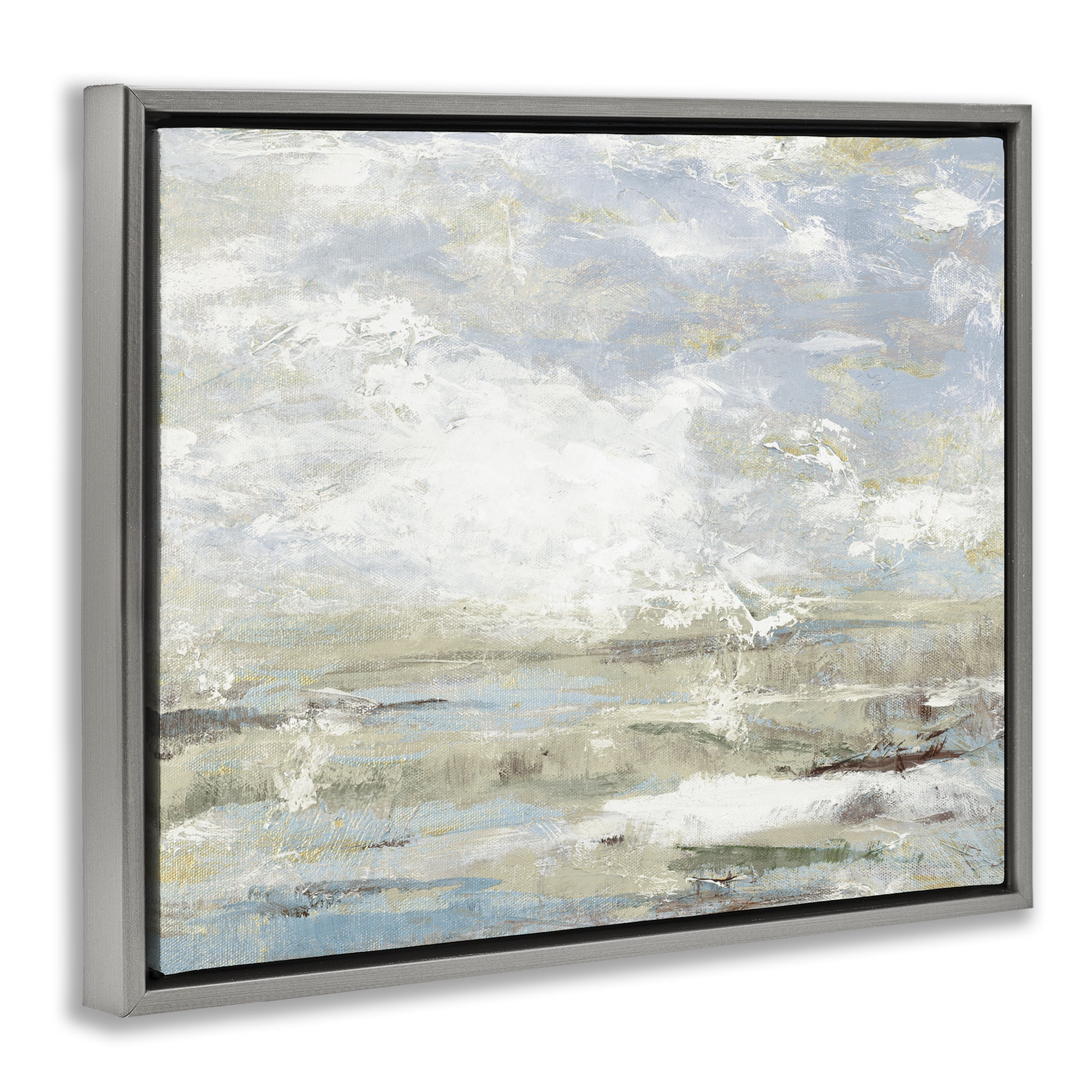 Stupell Industries Morning Mood Impression Gray Framed Floater Canvas Wall Art, design by Lanie Loreth
